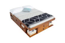 Funktionsbett Bali 160x200 cm - Bett mit Stauraum und Bettkasten - Inkl. Lattenrost - Memomad