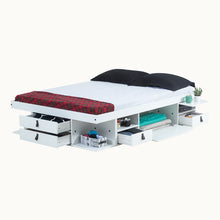 Funktionsbett Bali 160x200 cm - Bett mit Stauraum und Bettkasten - Inkl. Lattenrost - Memomad