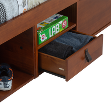 Funktionsbett Bali 90x190 cm - Einzelbett mit Bettkasten und viel Stauraum - Inkl. Lattenrost - Memomad