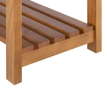 Holzbank Natu – 3 Sitzer Holzbank in Nussbaum-Optik