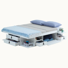 Funktionsbett Bali 140x200 cm - Bett mit Bettkasten und viel Stauraum