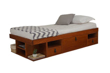 Funktionsbett Bali 90x190 cm - Einzelbett mit Bettkasten und viel Stauraum - Inkl. Lattenrost